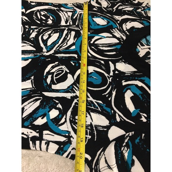 Travelers Chico's Slinky Knit Midi Dress Size 3 XL Modern Art Abstract Colorful - Picture 10 of 12